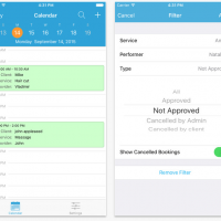 Appointment booking app for iOS