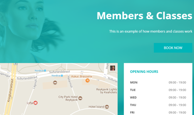 Use the membership and classes booking feature to set up your yoga center, gym, golf classes, fitness classes or event.